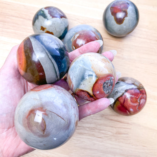Desert jasper crystal sphere 5-6cm
