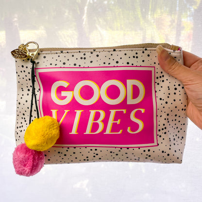 Good vibes makeup bag / pencil case