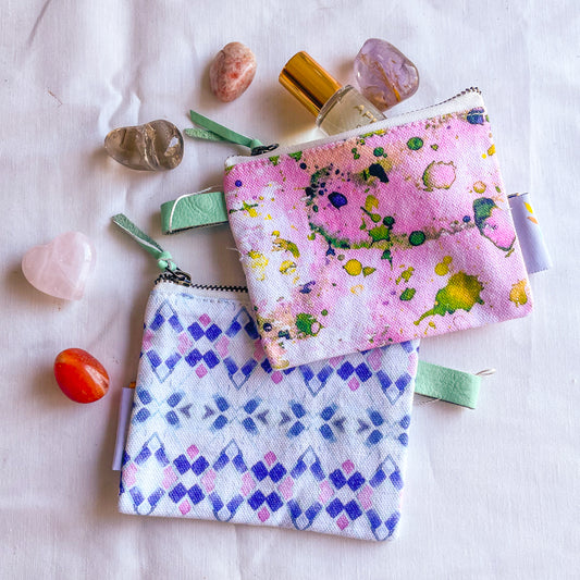 Watercolour coin purse