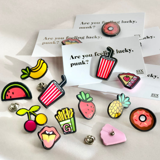 Cute fun retro badge / lapel pin