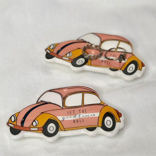 Retro VW beetle car / good times trinket tray