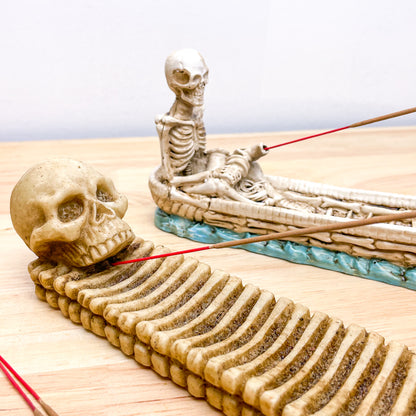 Skeleton / Skull incense burner