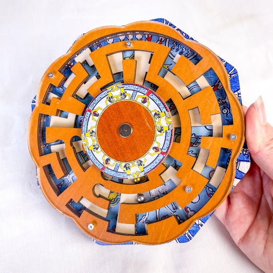 Dendera Zodiac wooden brain teaser puzzle box