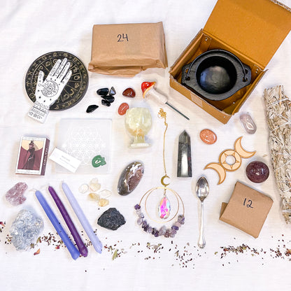 Witchy Crystal Christmas countdown / xmas advent calendar gift box - limited edition