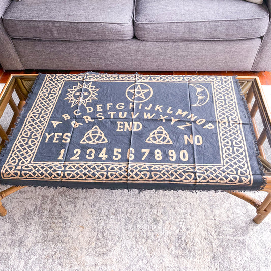 Witchy Ouija board altar table cloth / wall hanging