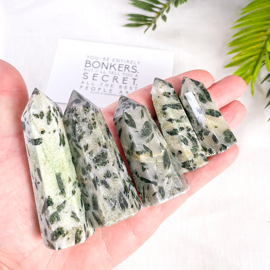 Rejuvenation Green tourmaline quartz crystal tower generator