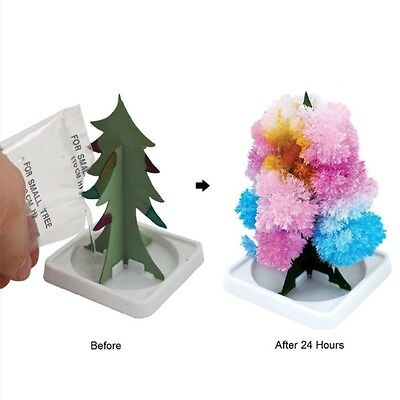 Magical growing crystal tree