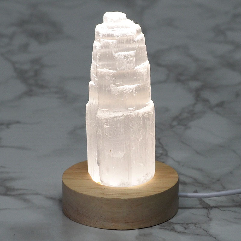 LED wooden crystal lamp light base