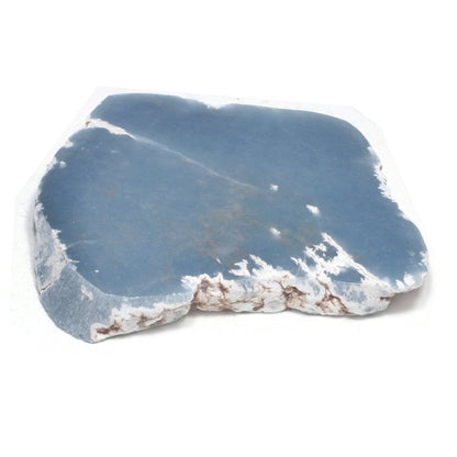 Angelite crystal polished face rough large stone