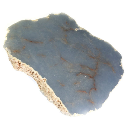Angelite crystal polished face rough large stone