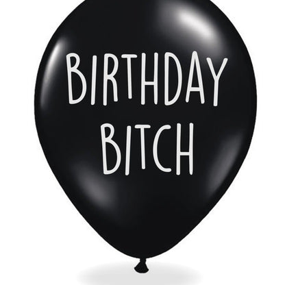 Naughty insult birthday greeting balloon / abusive balloon - 5 pack