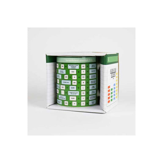 Excel shortcut cheatsheet mug