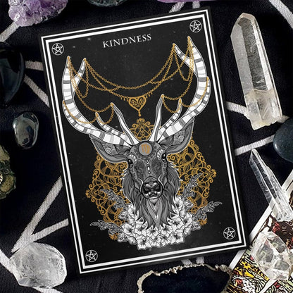 Mystic spirit animal tarot card set with guide book