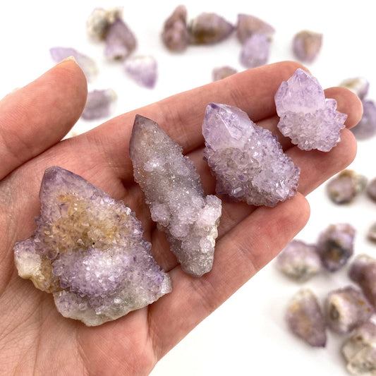 Spirit fairy amethyst quartz crystal cluster