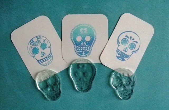 Curious hand cut rubber stamp - Six Things - 4