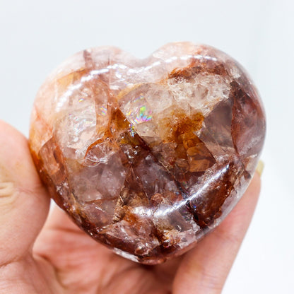 Fire quartz crystal heart S-XL