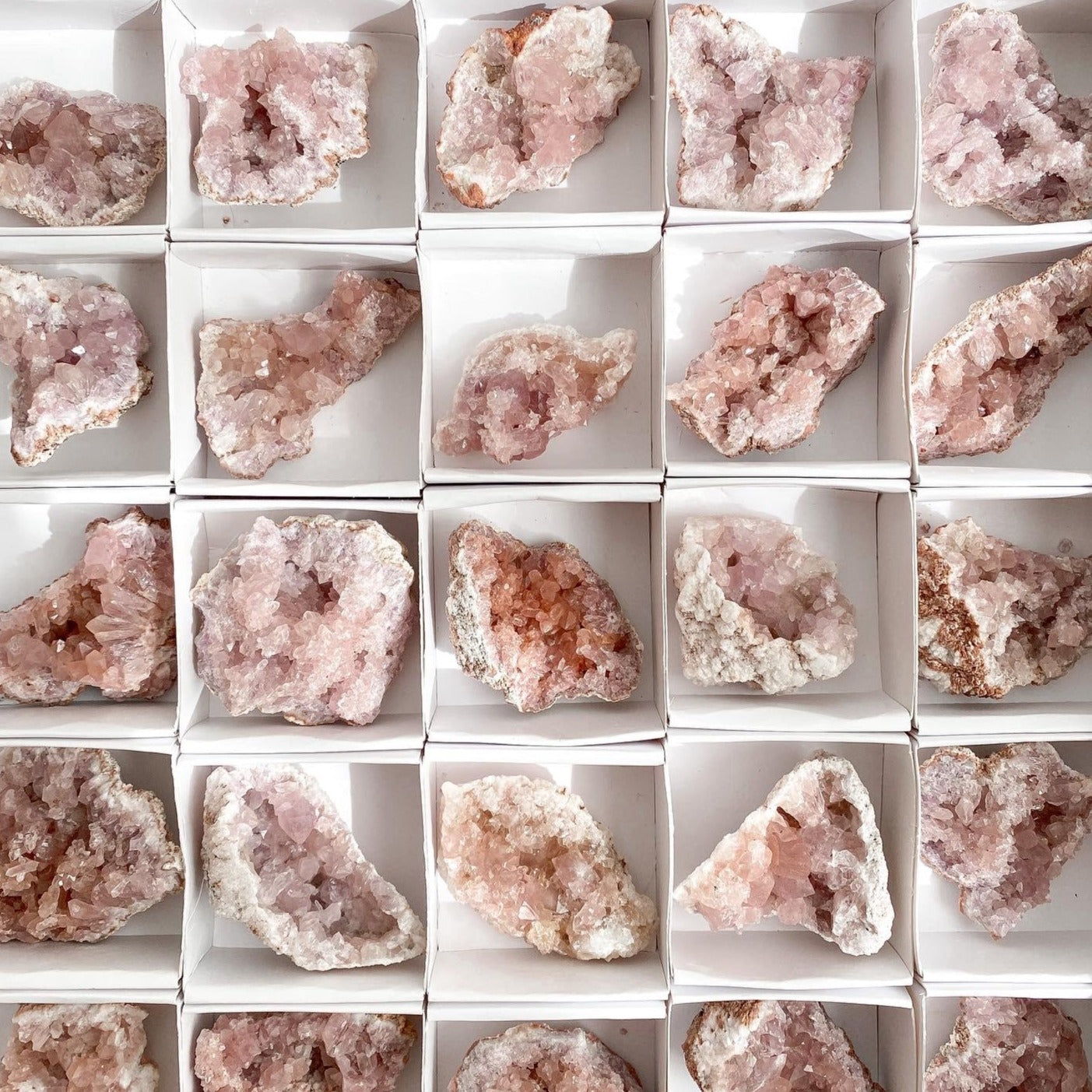 Pink Amethyst crystal cluster M-L
