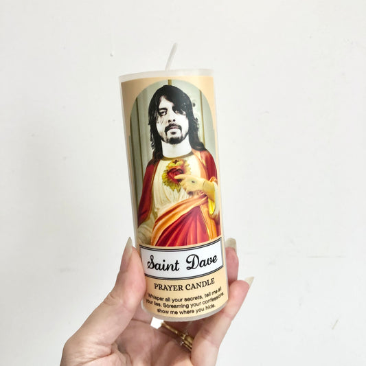 Music gods prayer candle - Beyonce, David Bowie or Dave Grohl