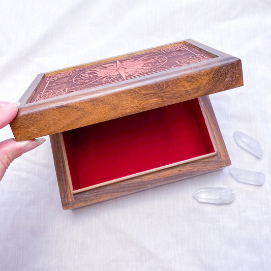 Witches wiccan calendar tarot storage box