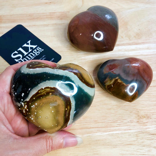 Desert jasper crystal heart Large