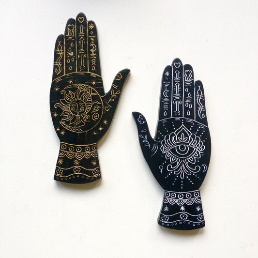 Palmistry hand incense holder