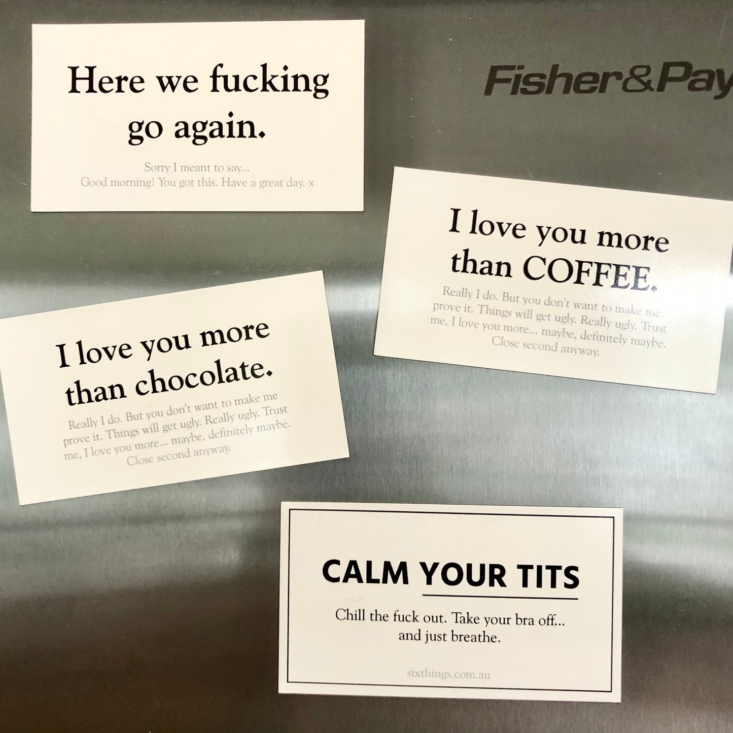 Funny naughty fridge magnet