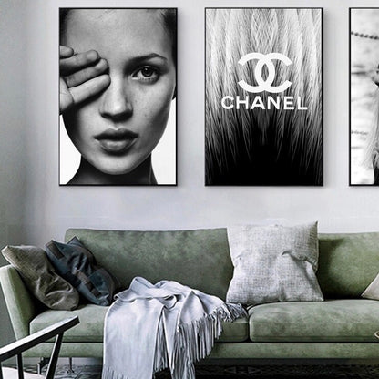 Kate Moss pop culture canvas poster print