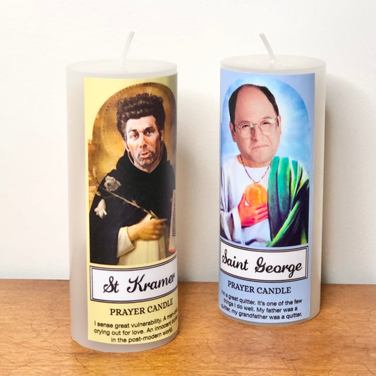 Seinfeld / Kramer / George prayer candle