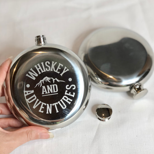 Whiskey metal hip flask