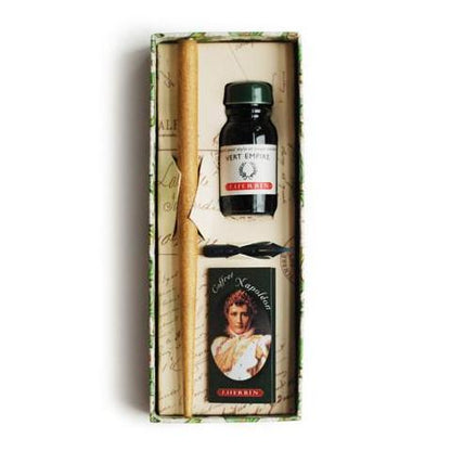 Handmade fountain ink pen vintage writing set