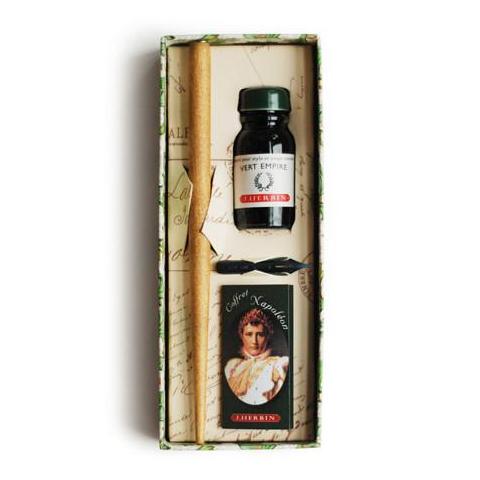 Handmade fountain ink pen vintage writing set