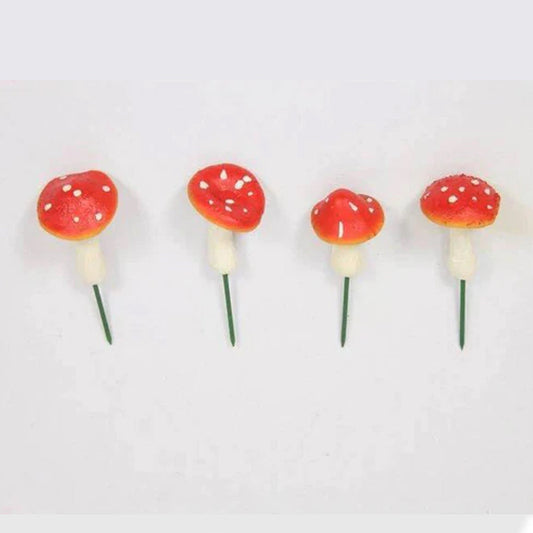 Magic toadstool mushroom pot decor