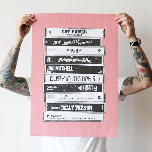 Cassette tape poster - Six Things - 3