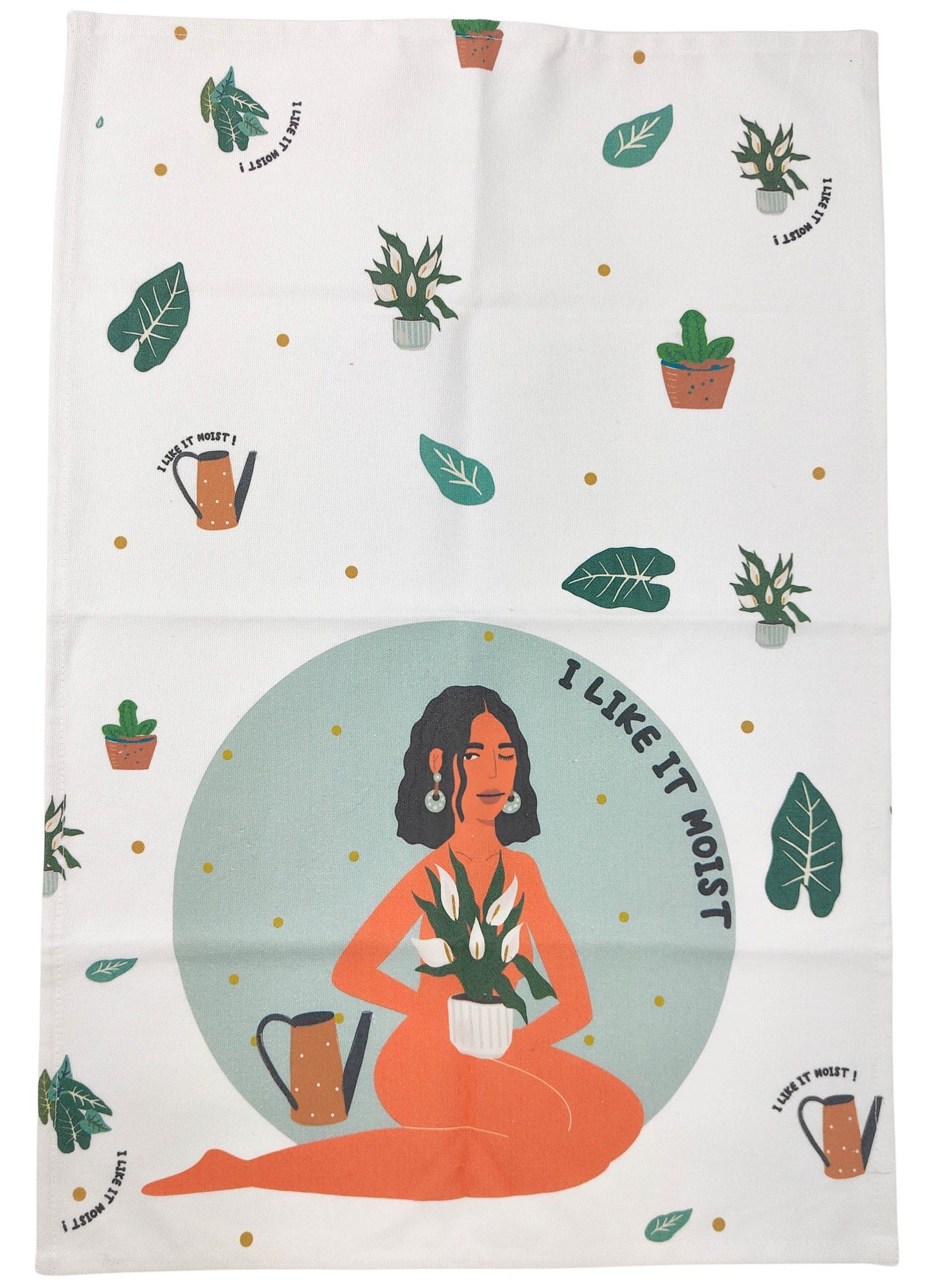 Naughty crazy plant lady kitchen linen - I like it hot n moist ;)