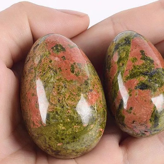 Unakite crystal egg